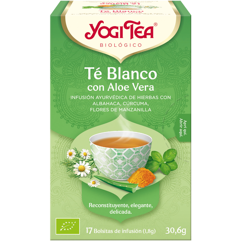 Yogi Tea té blanco con aloe vera