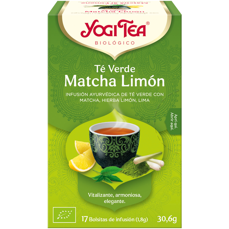 Yogi Tea té verde Matcha Limón