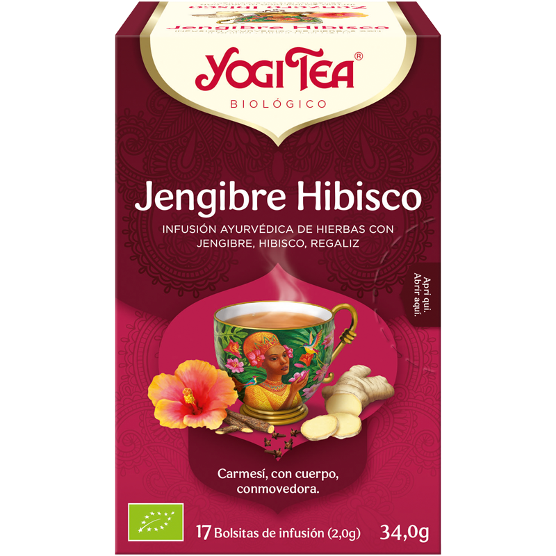 Yogi Tea hibisco y jengibre