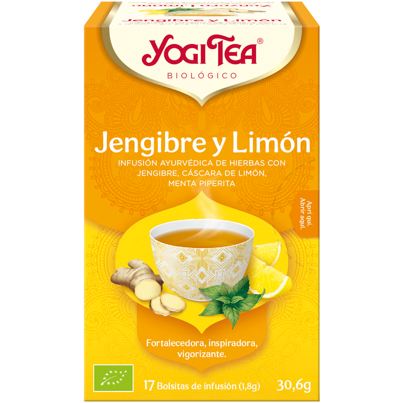 Yogi Tea jengibre y limón