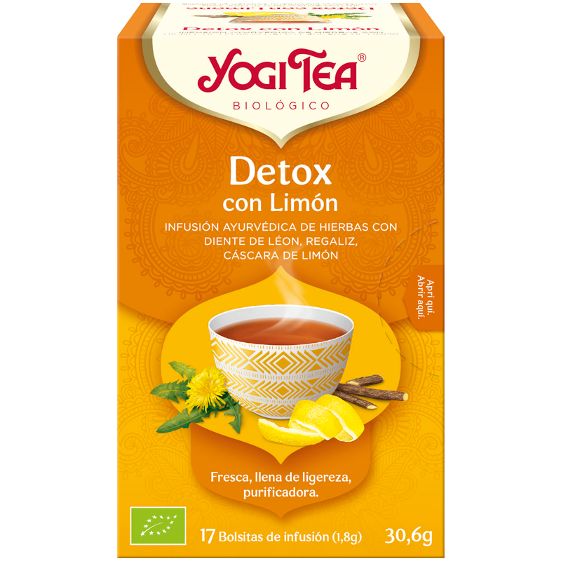 Yogi Tea detox con limón