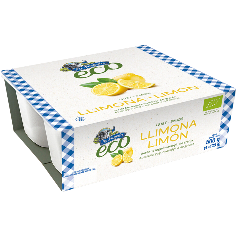 Yogur ecológico sabor limón