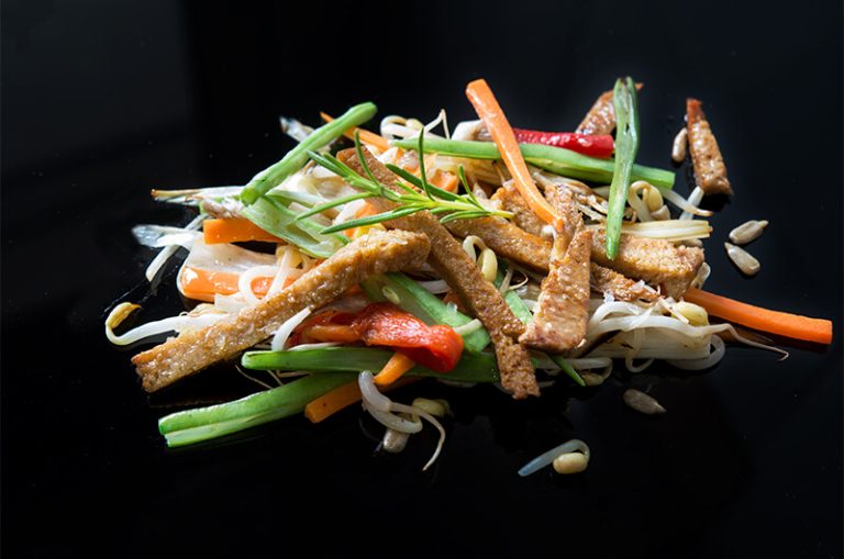 Salteado de seitán al estilo chino